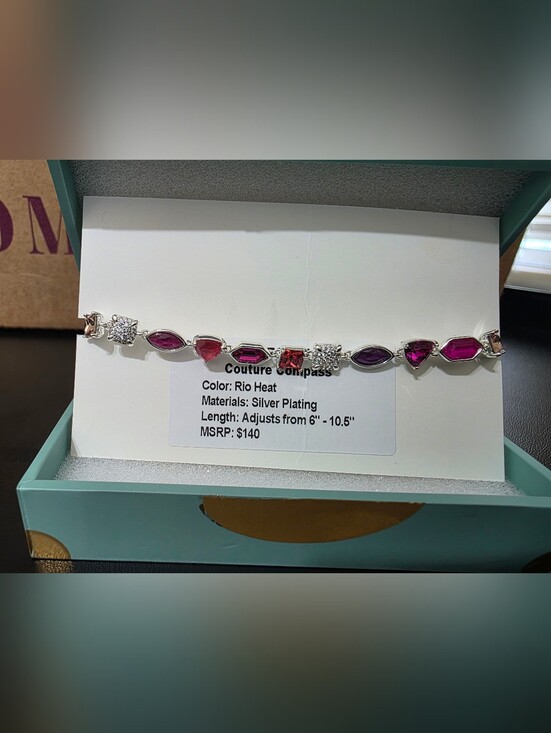 Bomb Party Jewelry - Rio Heat Silver-Plated Jewel Candy Bracelet